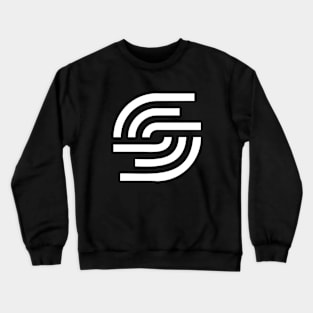 Abstract graphic white modern Crewneck Sweatshirt